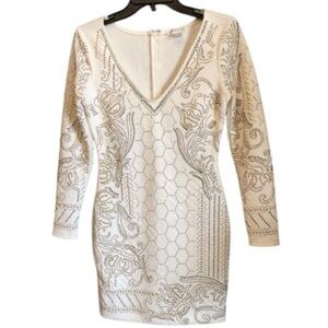 Venus White Embellished Dress